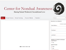 Tablet Screenshot of nondualcenter.org